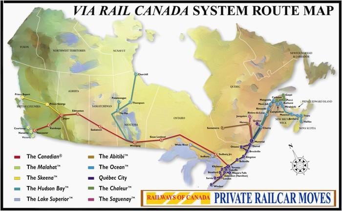 Mapa ng Quebec City istasyon ng tren