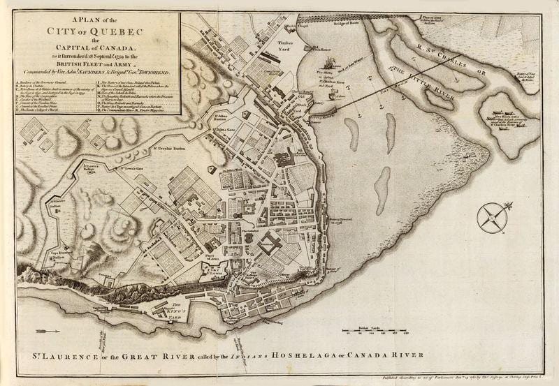 sa old Quebec City walking tour map