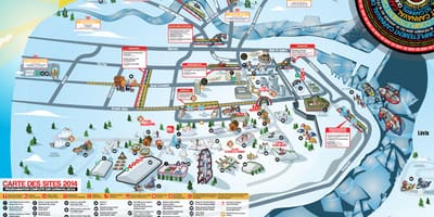 Mapa ng Quebec winter carnival