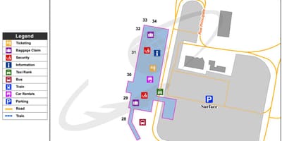 Yqb airport mapa