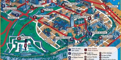 Quebec atraksyon mapa